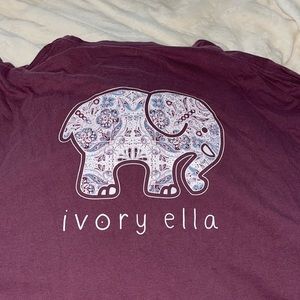 Ivory Ella long sleeve T-shirt elephant T-shirt